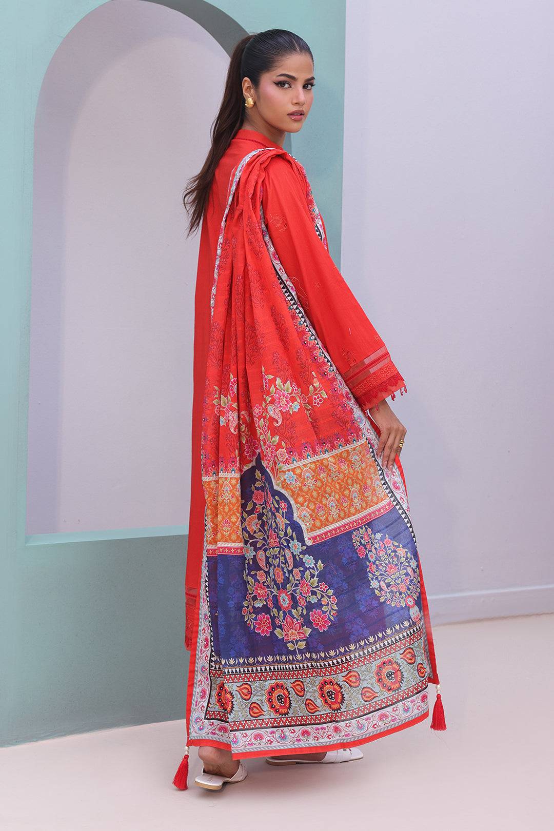 Zellbury | Unstitched 3 Piece Cambric | Embroidered Shirt Shalwar Dupatta - 0152 by Maria Faisal - Registered Vendor of : Zellbury Women - type : Signature Unstitched - 100% original wedding dresses