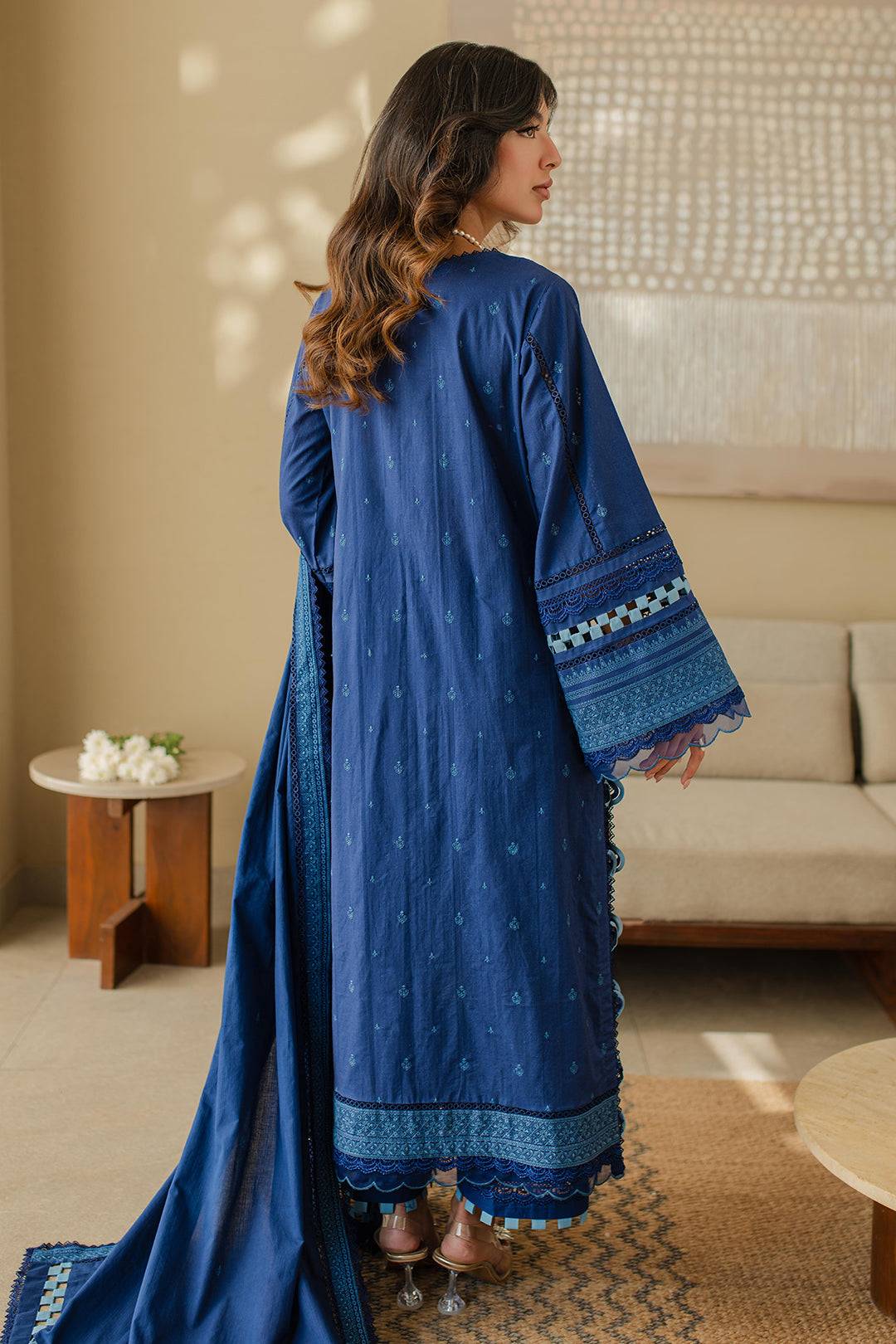 Zellbury | Unstitched 3 Piece Chikankari | Embroidered Shirt Shalwar Dupatta - 0711 by Maria Faisal - Registered Vendor of : Zellbury Women - type : Signature Unstitched - 100% original wedding dresses