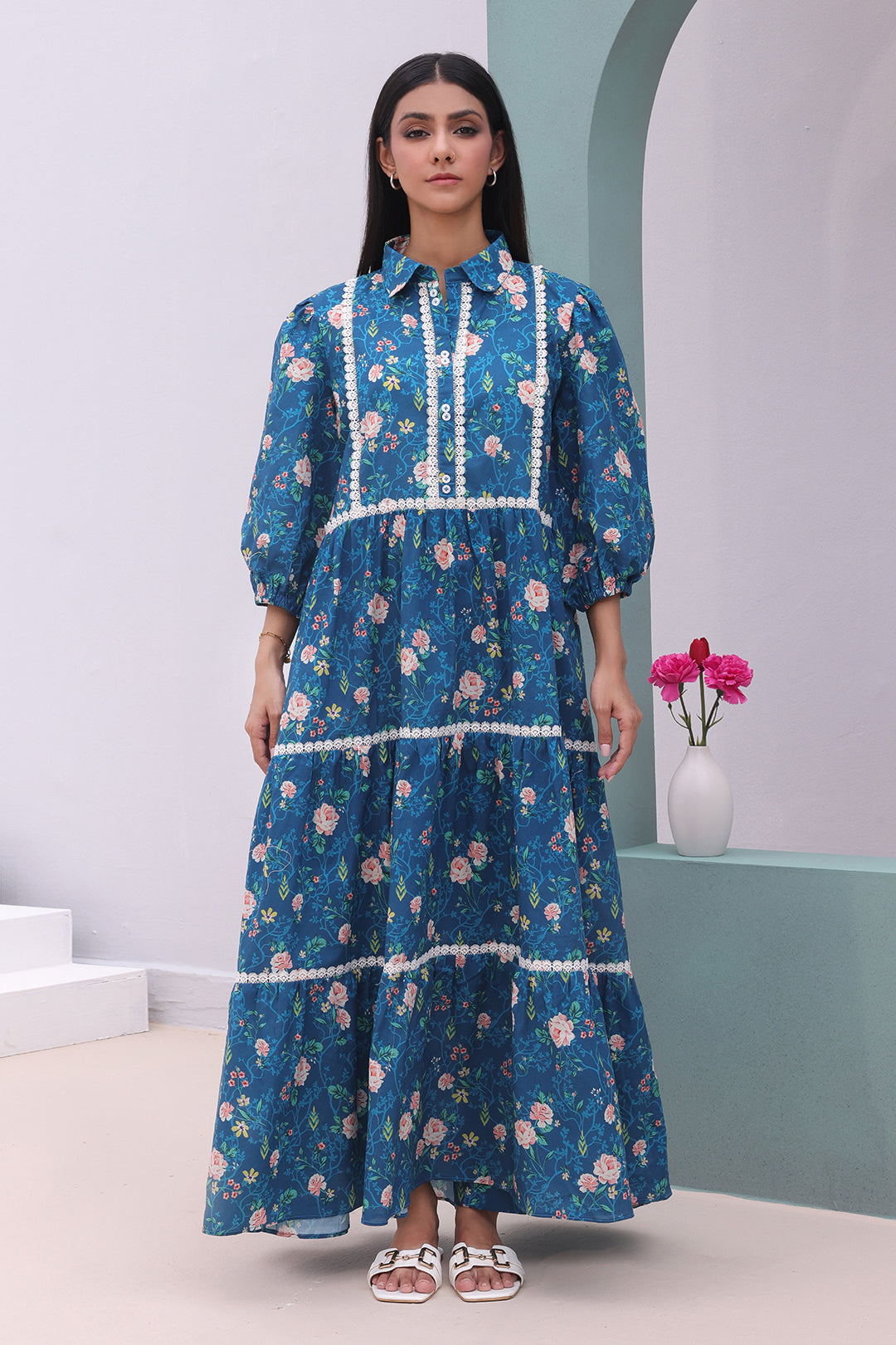 Zellbury | Unstitched 2 Piece Cambric | Shirt Shalwar - 0011 by Maria Faisal - Registered Vendor of : Zellbury Women - type : Essential Unstitched - 100% original wedding dresses