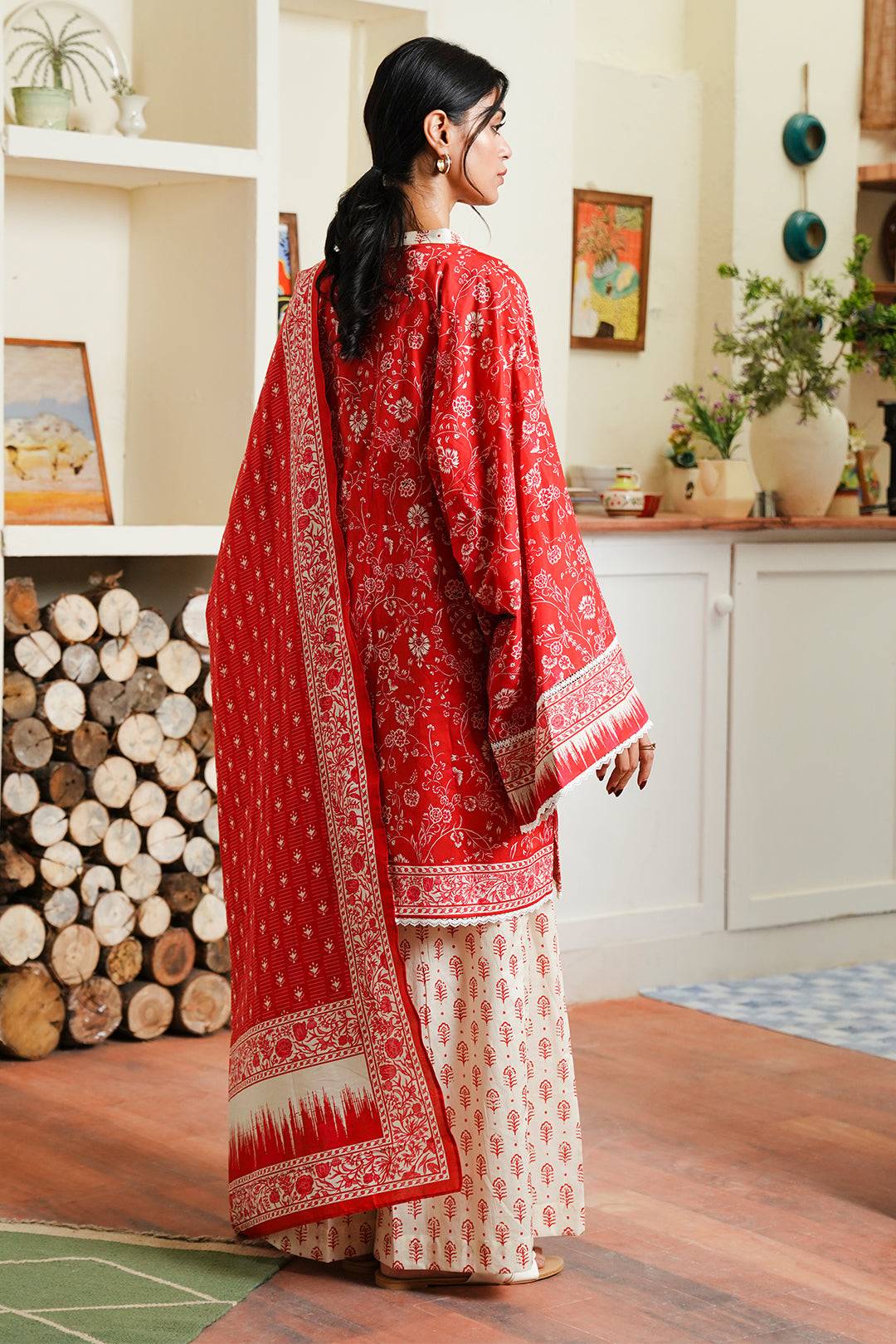 Zellbury | Unstitched 3 Piece Cambric | Shirt Shalwar Dupatta - 0139 by Maria Faisal - Registered Vendor of : Zellbury Women - type : Essential Unstitched - 100% original wedding dresses