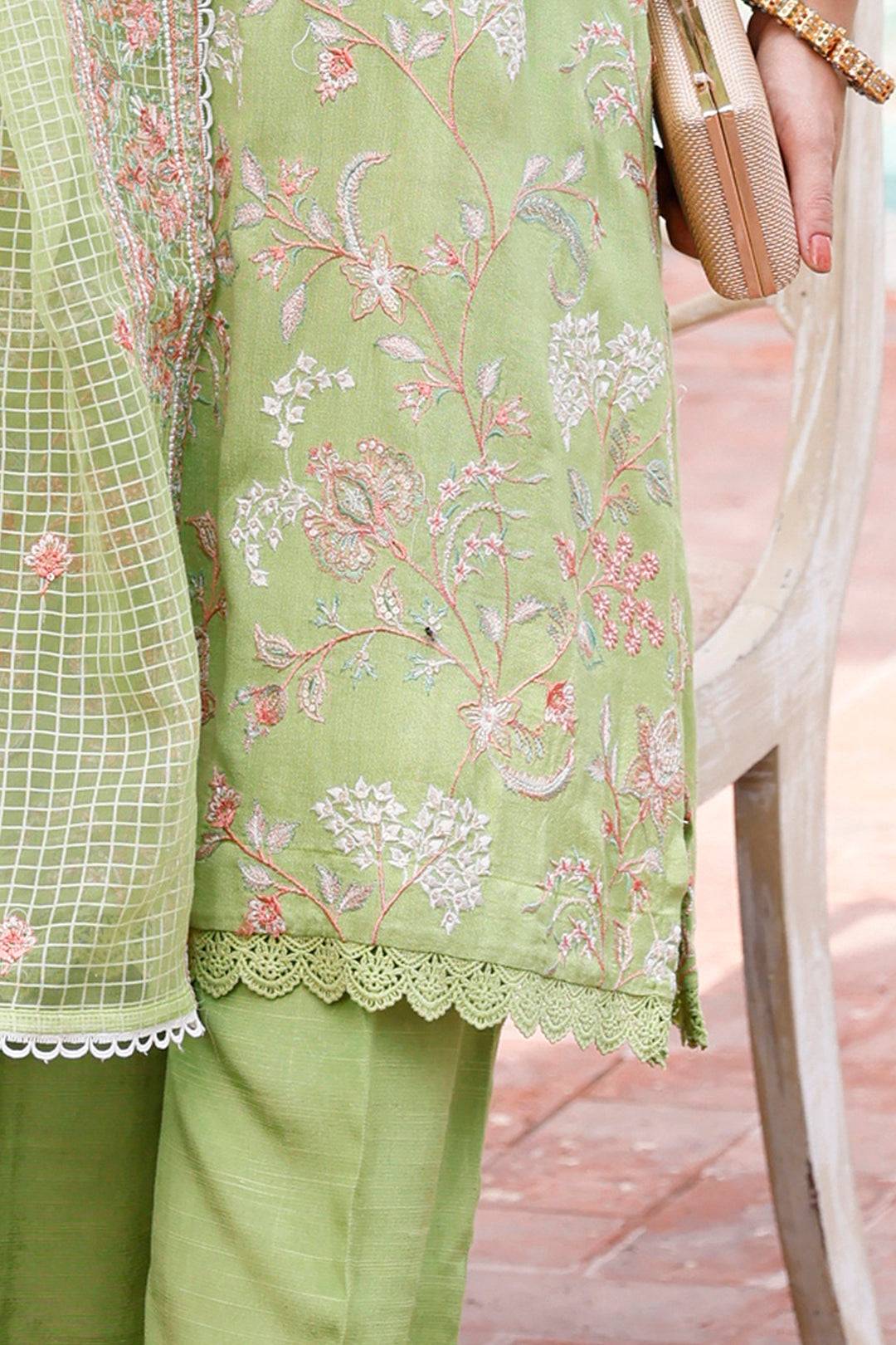 Zellbury | Unstitched 3 Piece Cotton | Embroidered Shirt Shalwar Dupatta - 0290 by Maria Faisal - Registered Vendor of : Zellbury Women - type : Luxury Unstitch - 100% original wedding dresses
