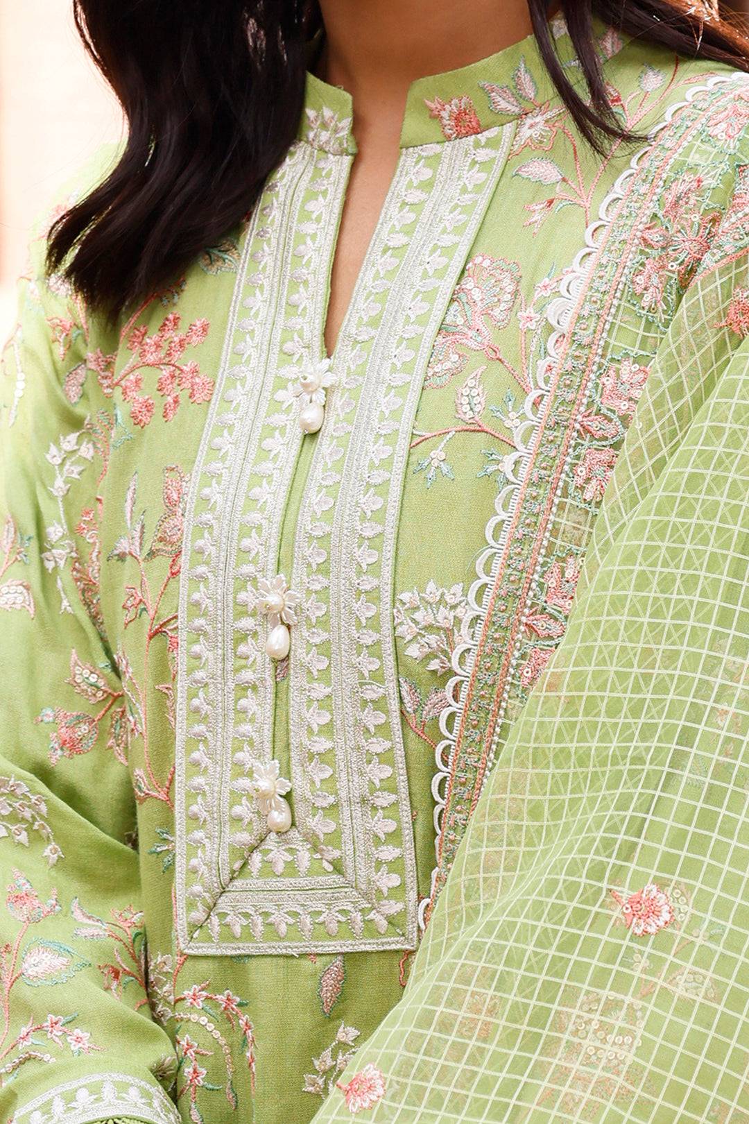 Zellbury | Unstitched 3 Piece Cotton | Embroidered Shirt Shalwar Dupatta - 0290 by Maria Faisal - Registered Vendor of : Zellbury Women - type : Luxury Unstitch - 100% original wedding dresses