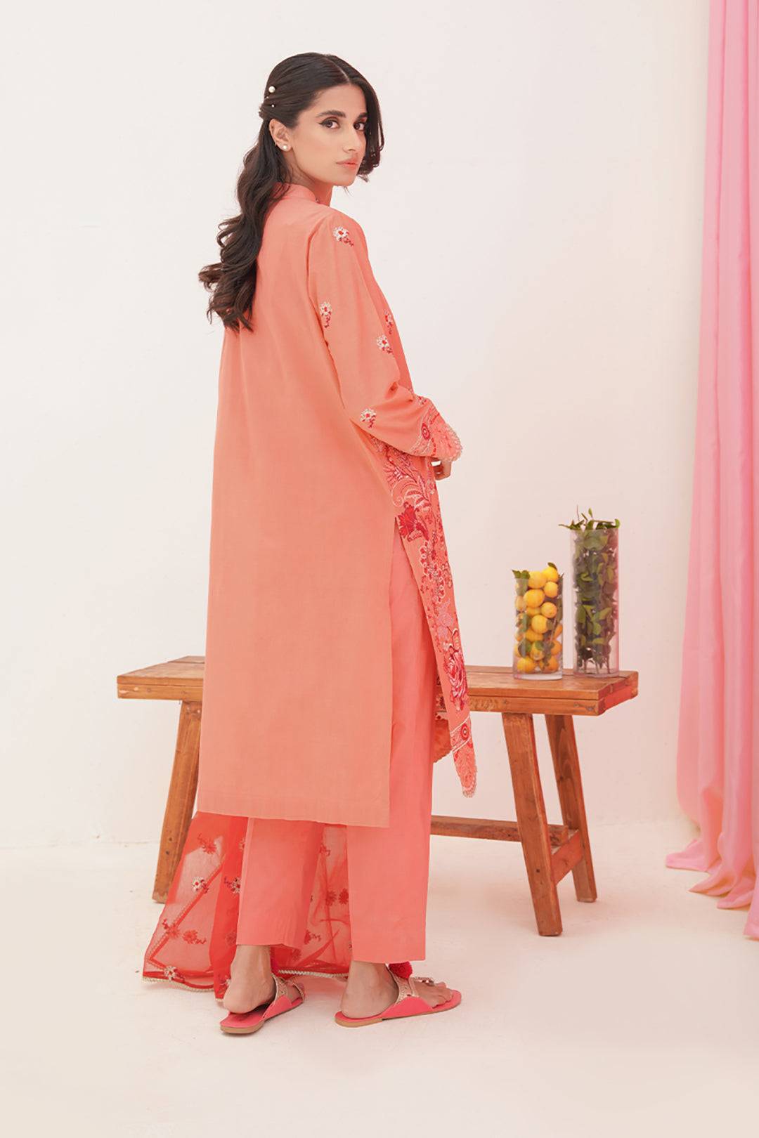 Zellbury | Unstitched 3 Piece Lawn | Embroidered Shirt Shalwar Dupatta - 0365 by Maria Faisal - Registered Vendor of : Zellbury Women - type : Luxury Unstitch - 100% original wedding dresses