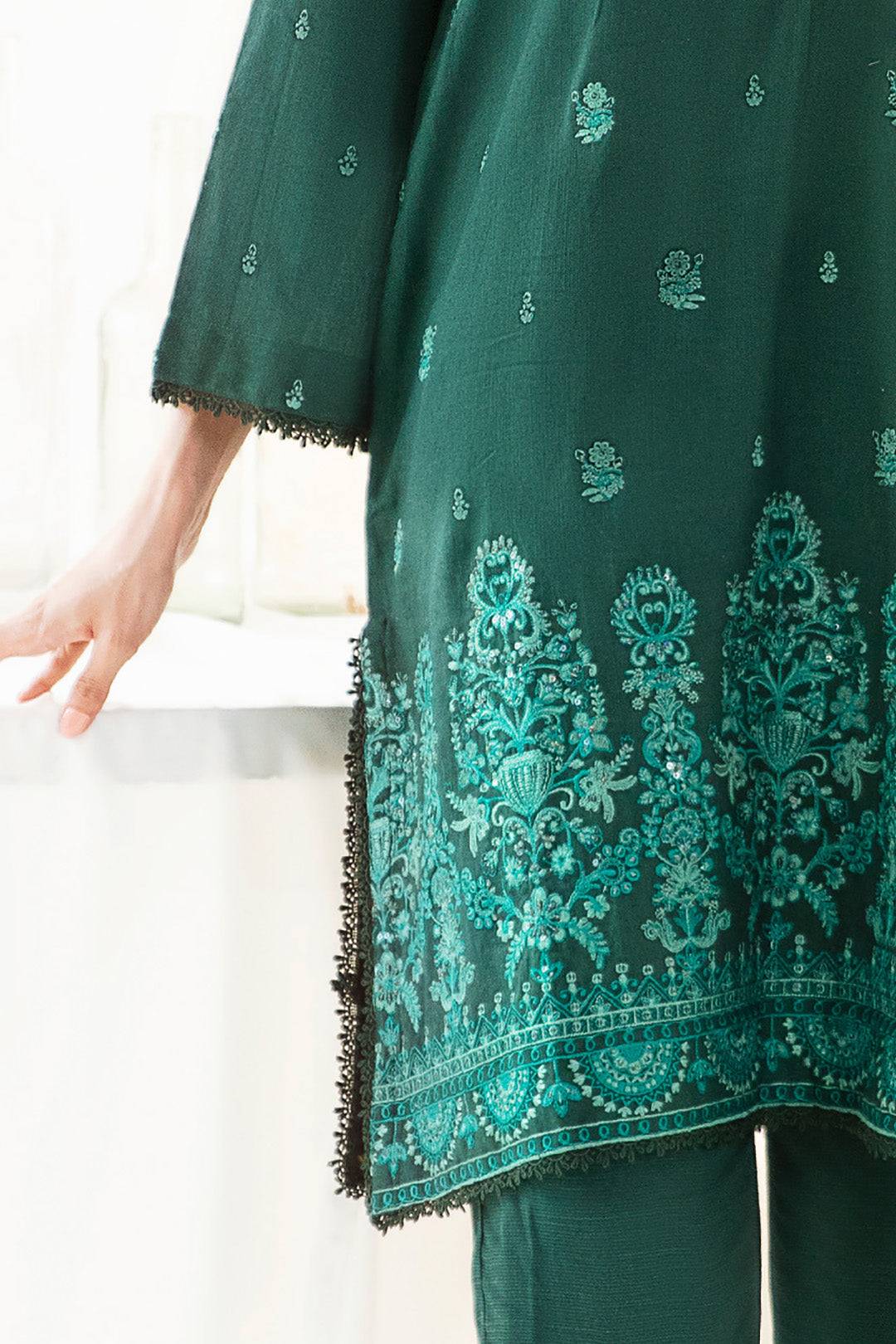 Zellbury | Unstitched 3 Piece Khaddar | Embroidered Shirt Shalwar Dupatta - 0302 by Maria Faisal - Registered Vendor of : Zellbury Women - type : Luxury Unstitch - 100% original wedding dresses