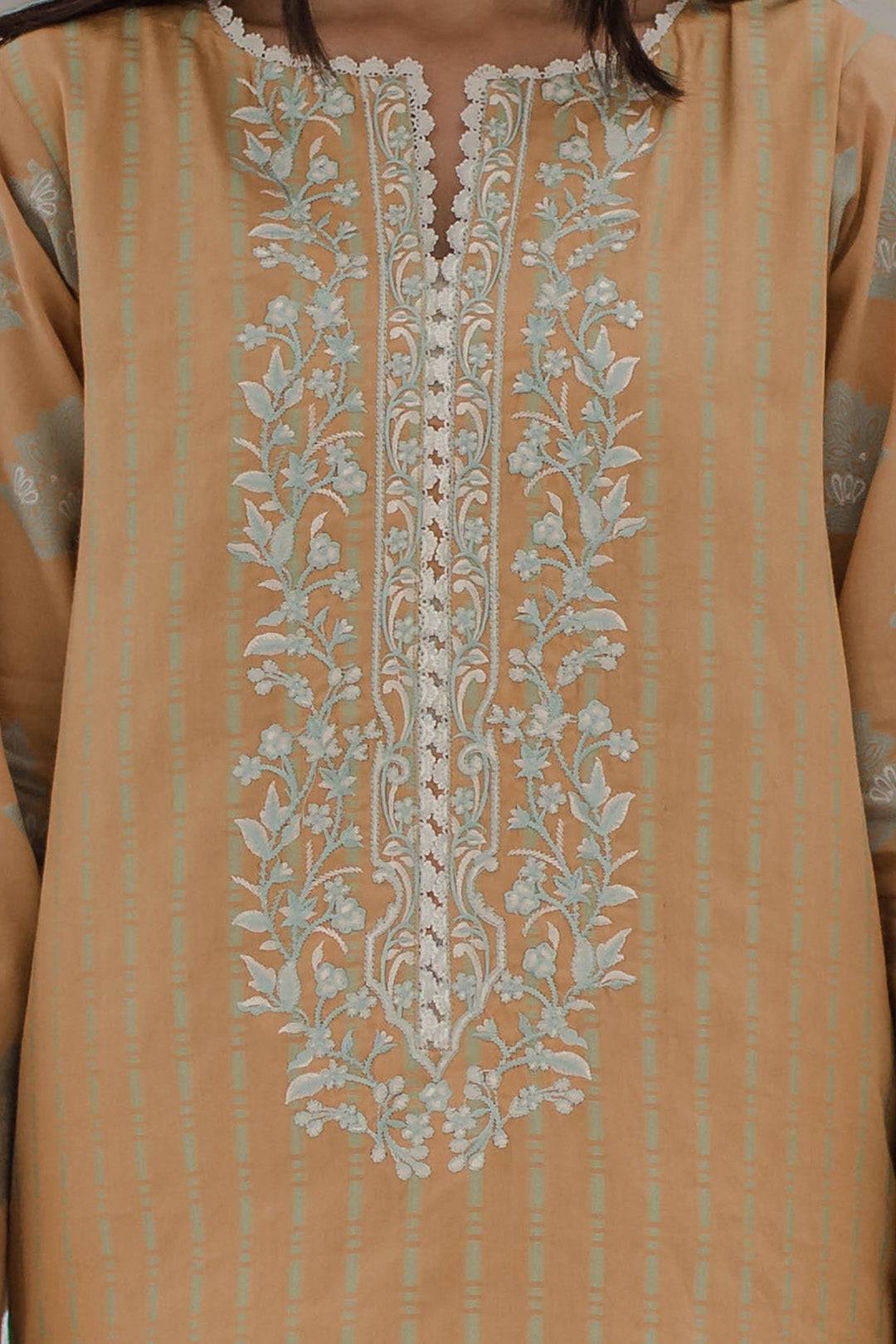Zellbury | Unstitched 3 Piece Jacquard | Embroidered Shirt Shalwar - 0617 by Maria Faisal - Registered Vendor of : Zellbury Women - type : Signature Unstitched - 100% original wedding dresses