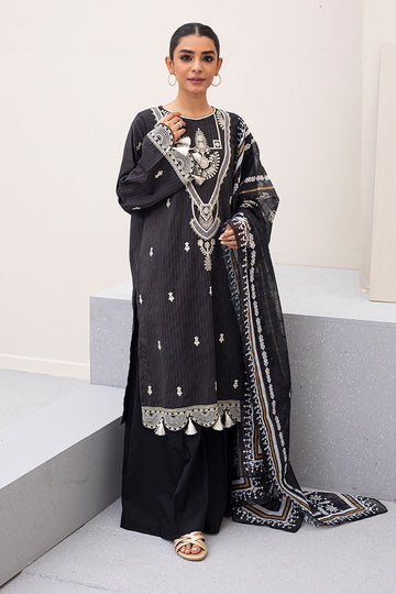 Zellbury | Unstitched 3 Piece Lawn | Embroidered Shirt Shalwar Dupatta - 0190 - Designer Dress with Intricate embroidery and embellishments. Shop elegent wedding dress at Maria Faisal.