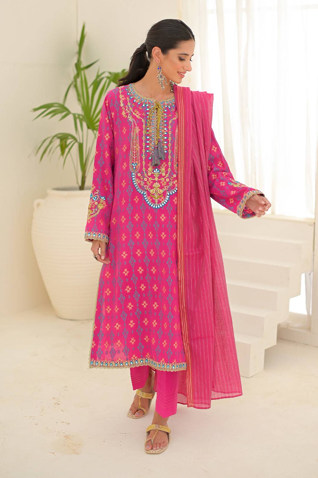 Zellbury | Unstitched 3 Piece Jacquard | Embroidered Shirt Shalwar Dupatta - 0289 by Maria Faisal - Registered Vendor of : Zellbury Women - type : Signature Unstitched - 100% original wedding dresses