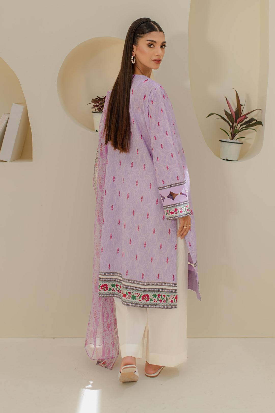 Zellbury | Unstitched 2 Piece Lawn | Embroidered Shirt Dupatta - 1659 by Maria Faisal - Registered Vendor of : Zellbury Women - type : Essential Unstitched - 100% original wedding dresses