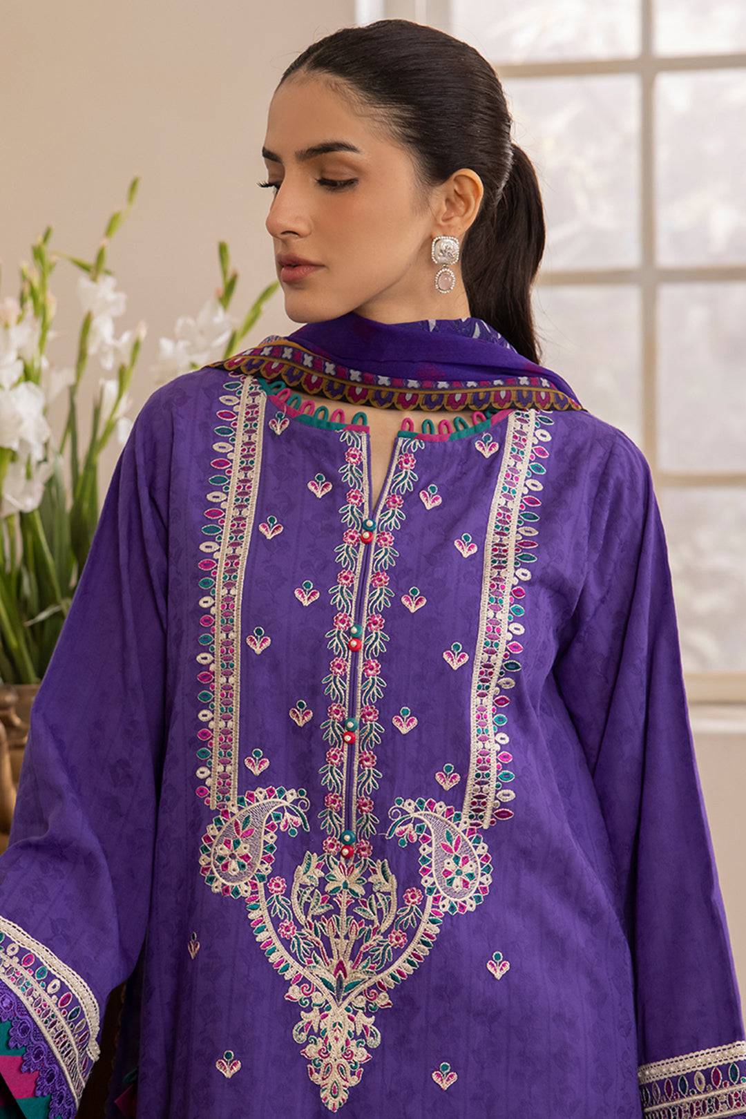 Zellbury | Unstitched 3 Piece Jacquard | Embroidered Shirt Shalwar Dupatta - 1113 by Maria Faisal - Registered Vendor of : Zellbury Women - type : Essential Unstitched - 100% original wedding dresses