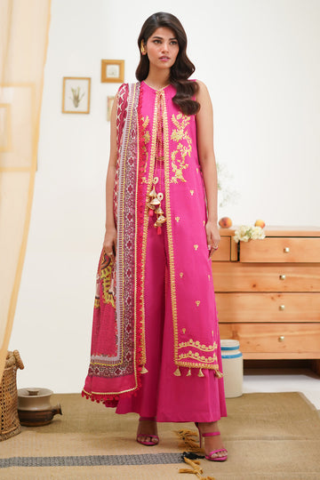 Zellbury | Unstitched 3 Piece Lawn | Embroidered Shirt Shalwar Dupatta - 1270 - Designer Dress with Intricate embroidery and embellishments. Shop elegent wedding dress at Maria Faisal.