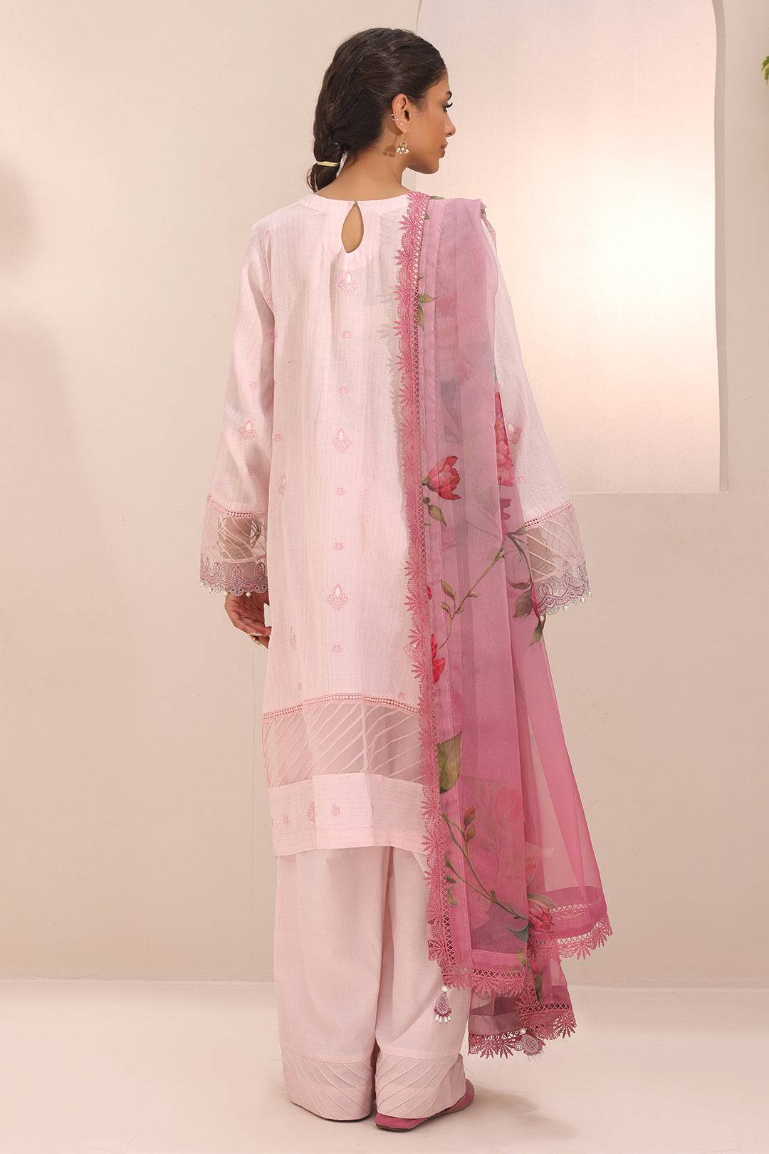 Zellbury | Unstitched 3 Piece Cambric | Embroidered Shirt Shalwar Dupatta - 1543 by Maria Faisal - Registered Vendor of : Zellbury Women - type : Signature Unstitched - 100% original wedding dresses