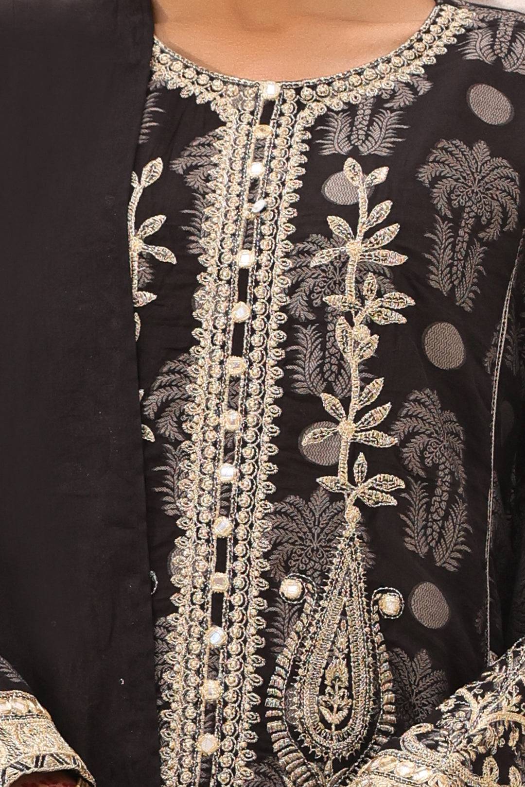 Zellbury | Unstitched 3 Piece Jacquard | Embroidered Shirt Shalwar Dupatta - 1806 by Maria Faisal - Registered Vendor of : Zellbury Women - type : Signature Unstitched - 100% original wedding dresses