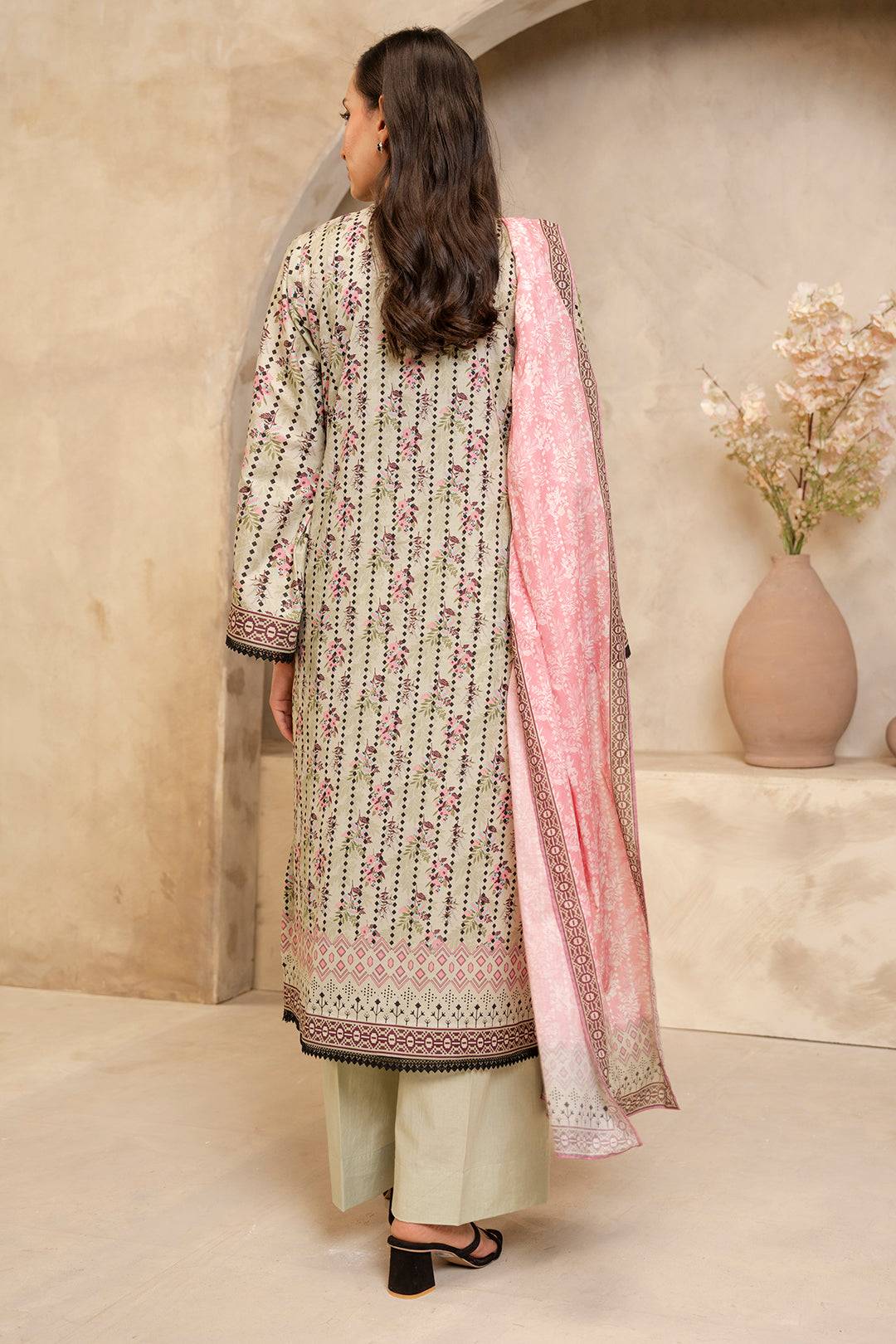 Zellbury | Unstitched 2 Piece Lawn | Embroidered Shirt Dupatta - 0103 by Maria Faisal - Registered Vendor of : Zellbury Women - type : Essential Unstitched - 100% original wedding dresses