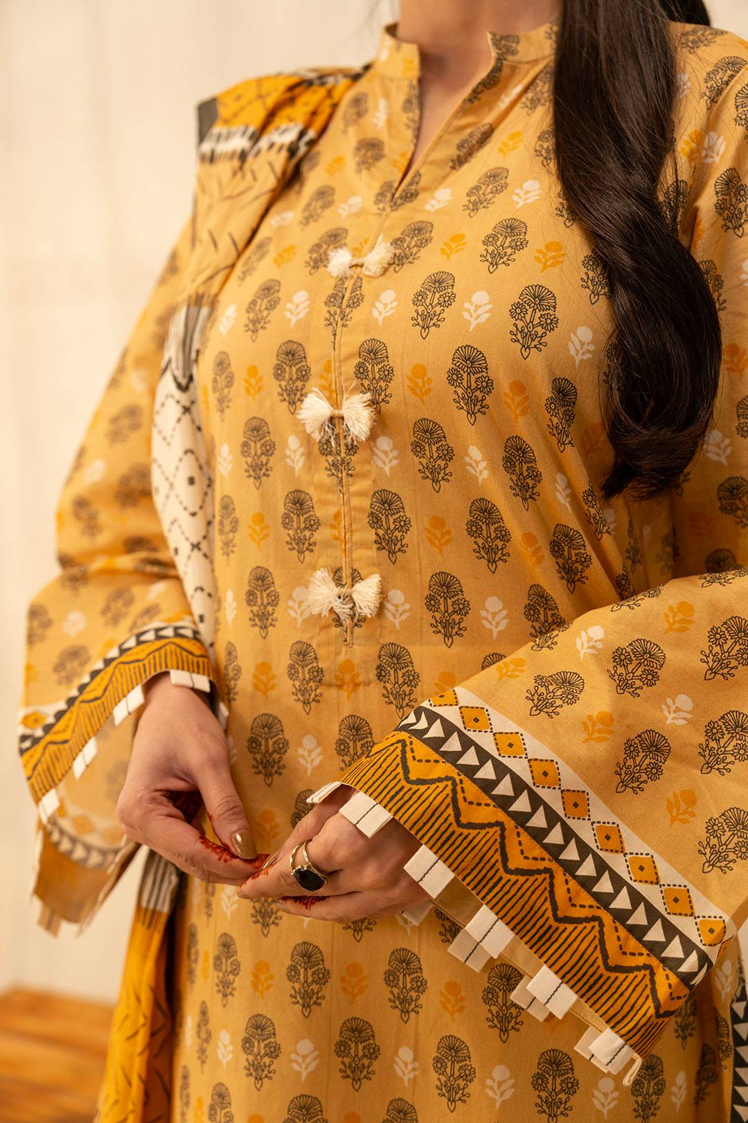 Zellbury | Unstitched 2 Piece Lawn | Shirt Dupatta - 0010 by Maria Faisal - Registered Vendor of : Zellbury Women - type : Essential Unstitched - 100% original wedding dresses