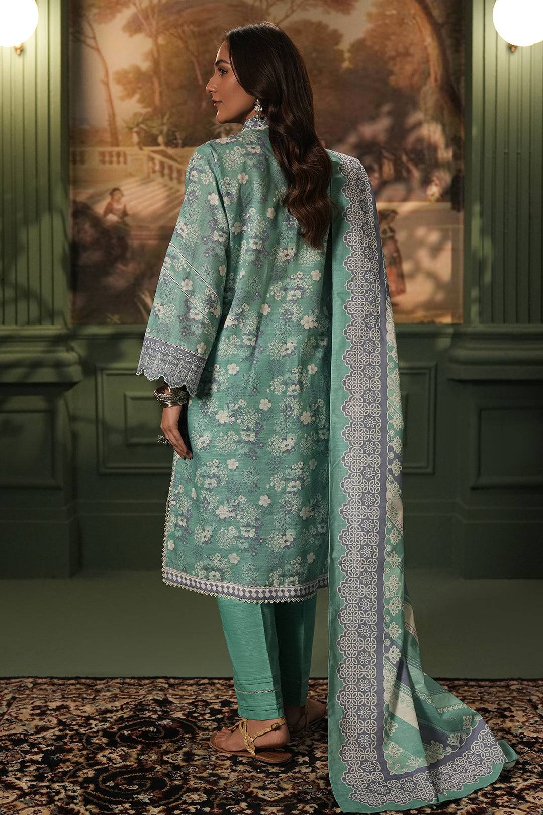 Zellbury | Unstitched 2 Piece Khaddar | Embroidered Shirt Dupatta - 0351 by Maria Faisal - Registered Vendor of : Zellbury Women - type : Essential Unstitched - 100% original wedding dresses