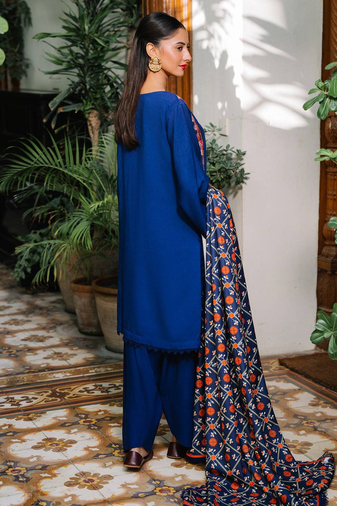 Zellbury | Unstitched 3 Piece Cotail | Embroidered Shirt Shalwar Dupatta - 0245 by Maria Faisal - Registered Vendor of : Zellbury Women - type : Signature Unstitched - 100% original wedding dresses