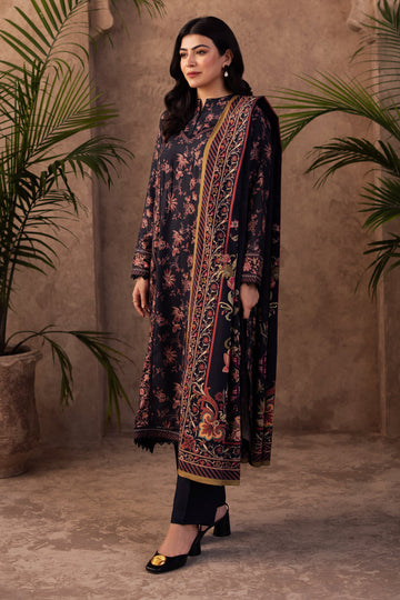 Zellbury | Unstitched 3 Piece Viscose | Shirt Shalwar Dupatta - 0200 - Designer Dress with Intricate embroidery and embellishments. Shop elegent wedding dress at Maria Faisal.