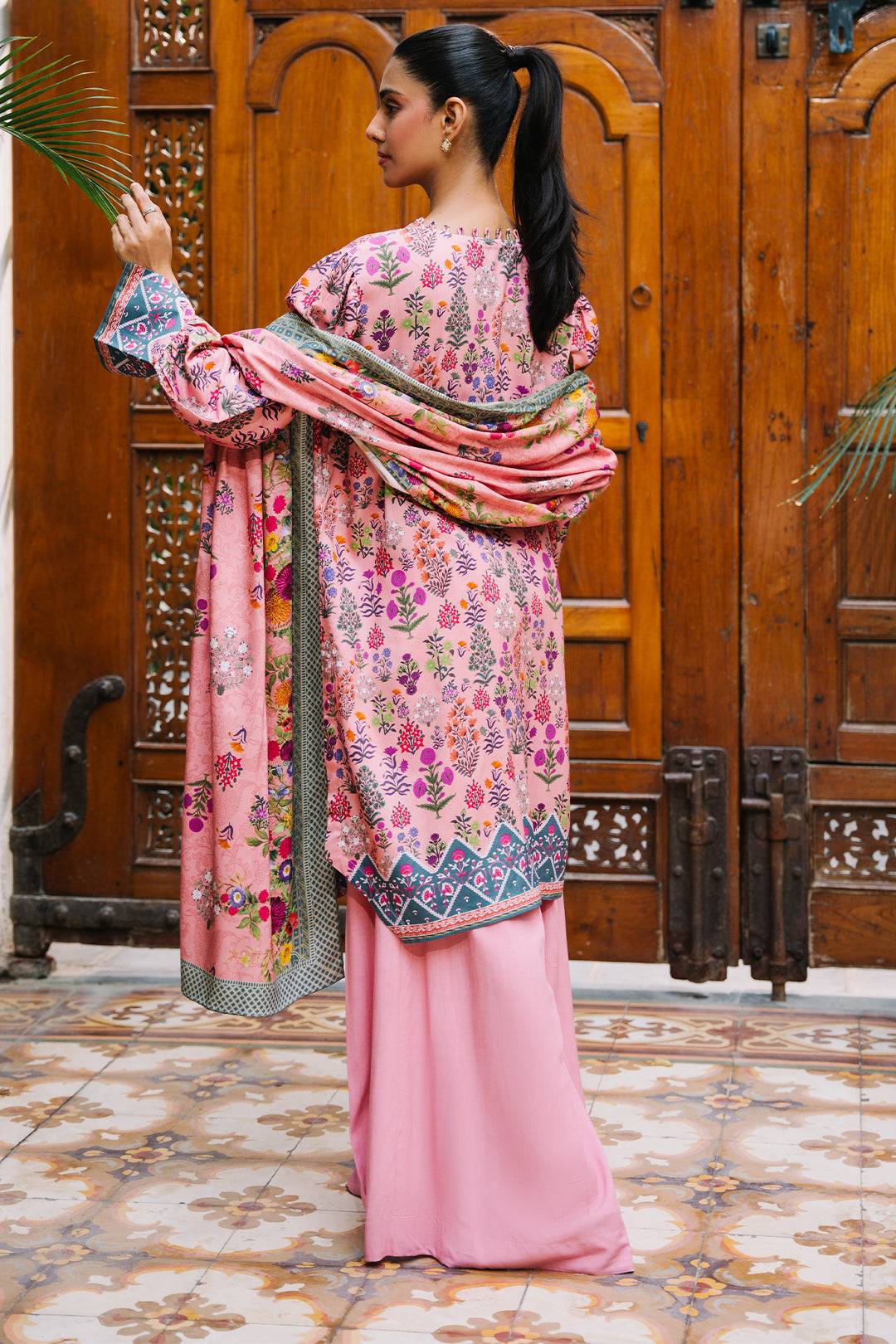 Zellbury | Unstitched 3 Piece Viscose | Shirt Shalwar Dupatta - 0206 by Maria Faisal - Registered Vendor of : Zellbury Women - type : Essential Unstitched - 100% original wedding dresses