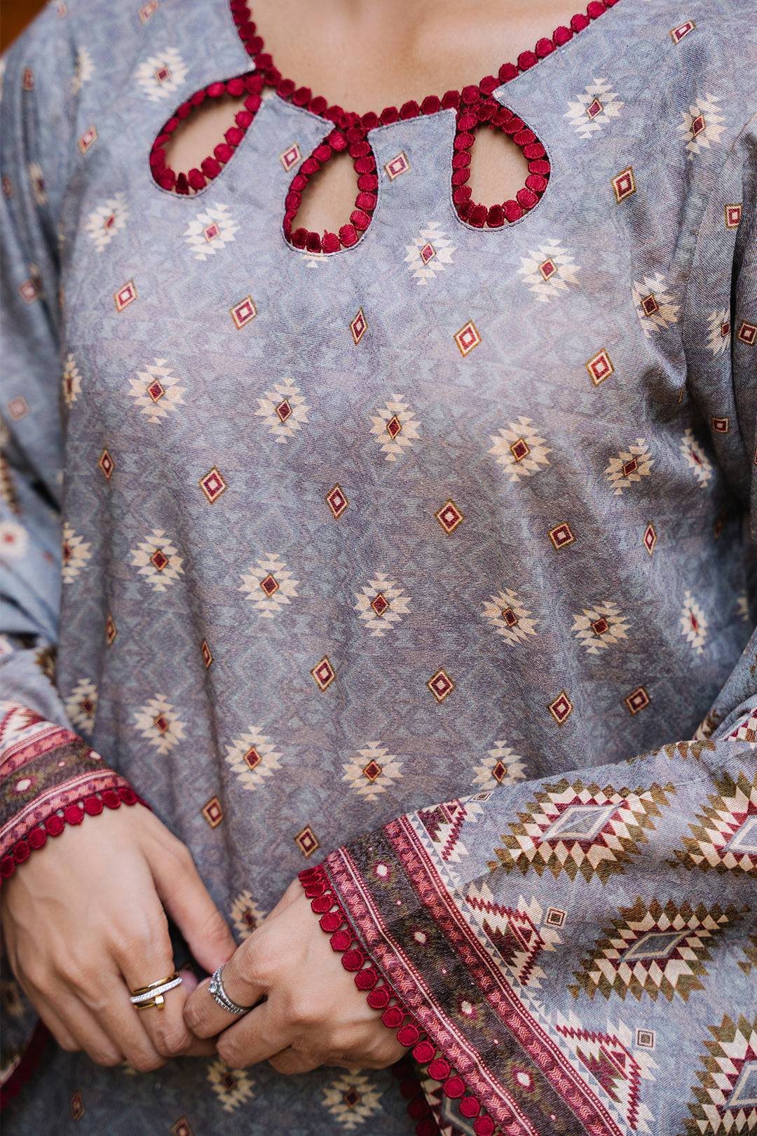 Zellbury | Unstitched 3 Piece Karandi | Shirt Shalwar Dupatta - 0209 by Maria Faisal - Registered Vendor of : Zellbury Women - type : Essential Unstitched - 100% original wedding dresses