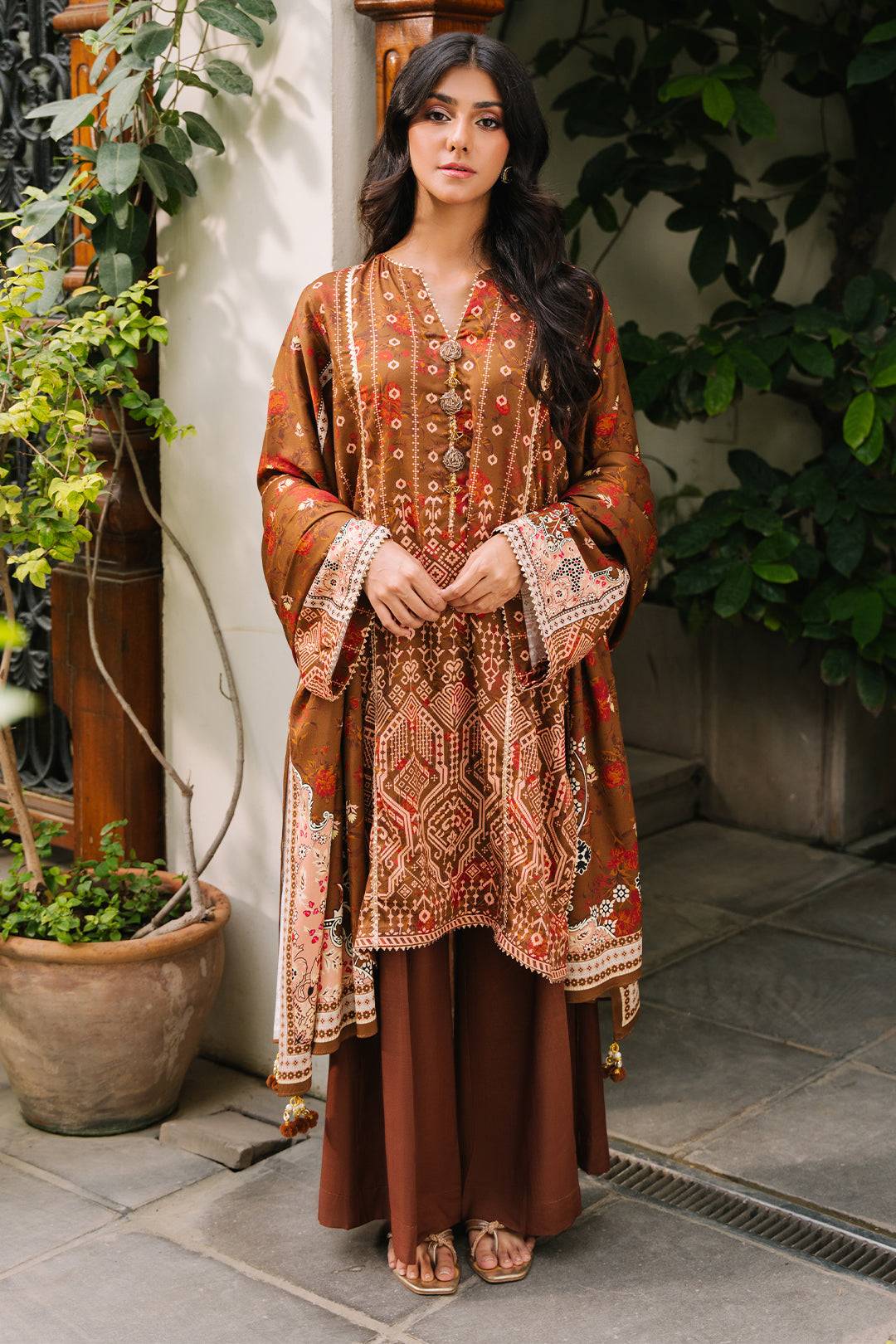 Zellbury | Unstitched 3 Piece Cotail | Shirt Shalwar Dupatta - 0217 by Maria Faisal - Registered Vendor of : Zellbury Women - type : Essential Unstitched - 100% original wedding dresses