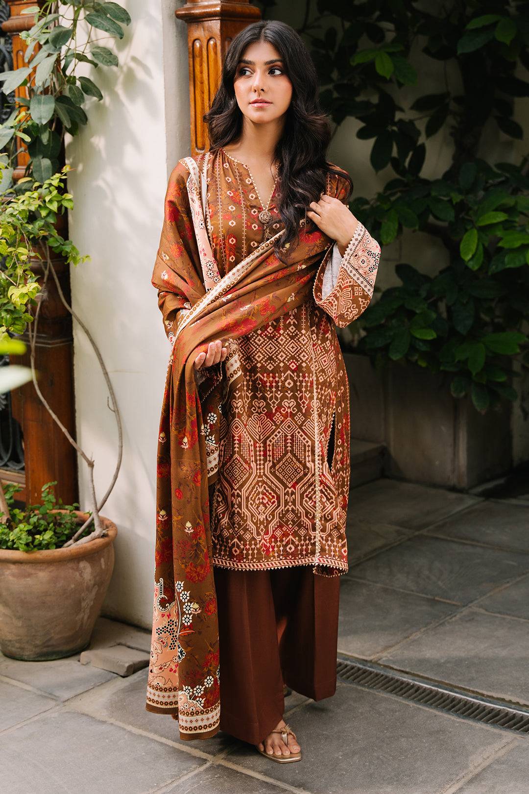 Zellbury | Unstitched 3 Piece Cotail | Shirt Shalwar Dupatta - 0217 by Maria Faisal - Registered Vendor of : Zellbury Women - type : Essential Unstitched - 100% original wedding dresses