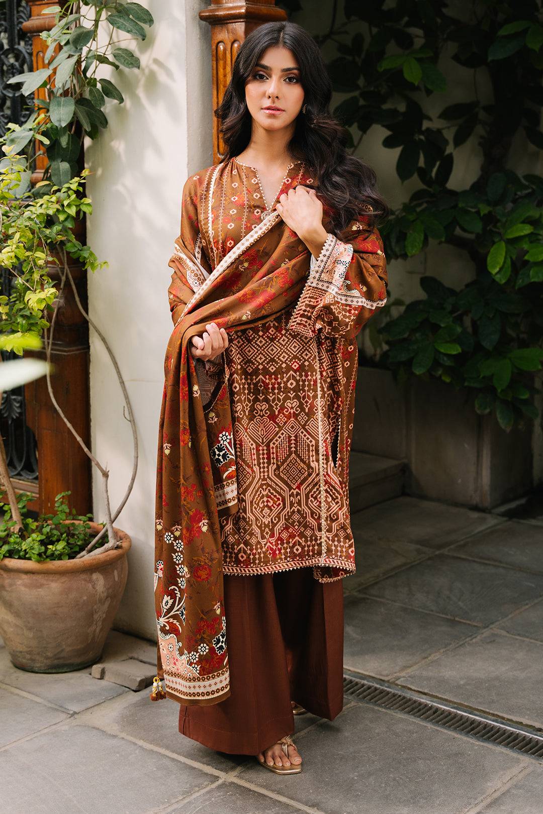 Zellbury | Unstitched 3 Piece Cotail | Shirt Shalwar Dupatta - 0217 by Maria Faisal - Registered Vendor of : Zellbury Women - type : Essential Unstitched - 100% original wedding dresses