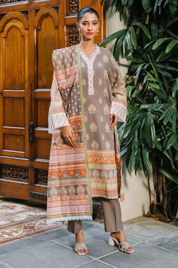 Zellbury | Unstitched 3 Piece Khaddar | Shirt Shalwar Dupatta - 0276 - Designer Dress with Intricate embroidery and embellishments. Shop elegent wedding dress at Maria Faisal.