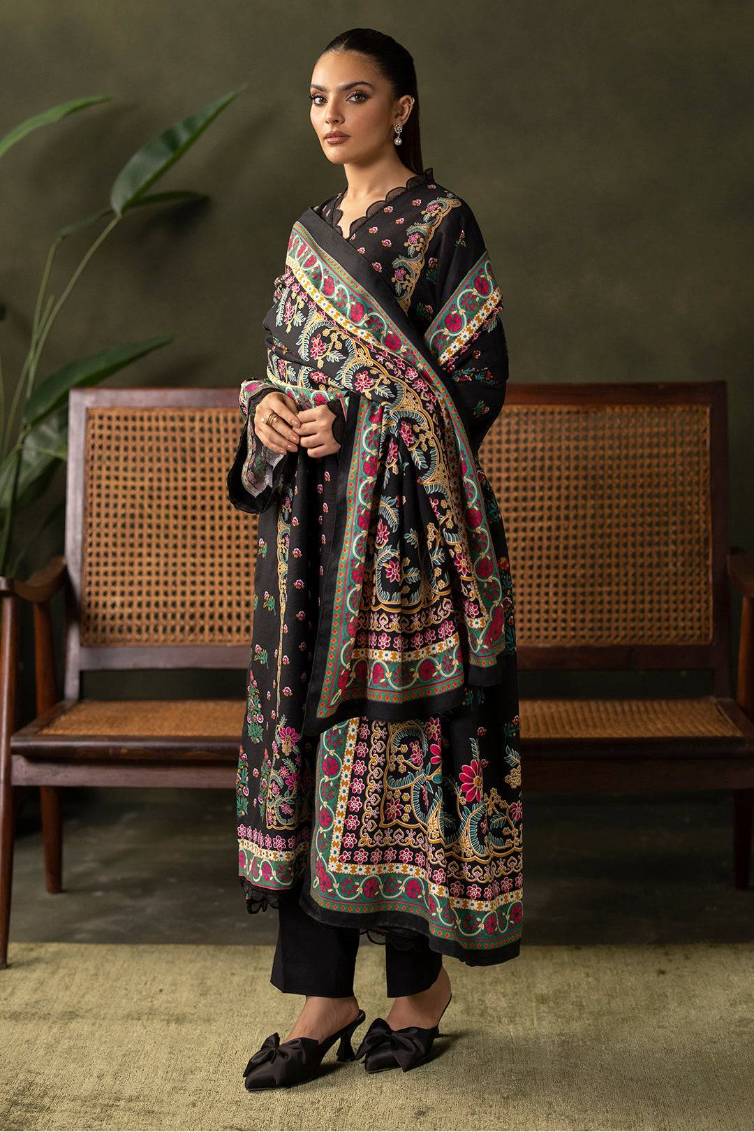 Zellbury | Unstitched 3 Piece Khaddar | Shirt Shalwar Shawl - 0286 by Maria Faisal - Registered Vendor of : Zellbury Women - type : Essential Unstitched - 100% original wedding dresses