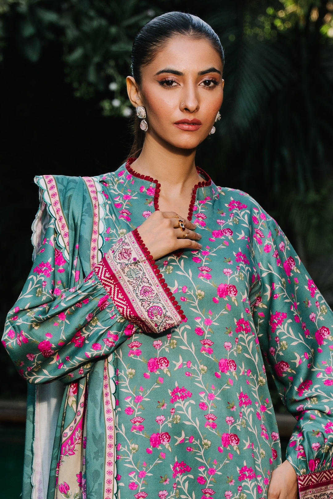 Zellbury | Unstitched 3 Piece Viscose | Shirt Shalwar Dupatta - 0296 by Maria Faisal - Registered Vendor of : Zellbury Women - type : Essential Unstitched - 100% original wedding dresses