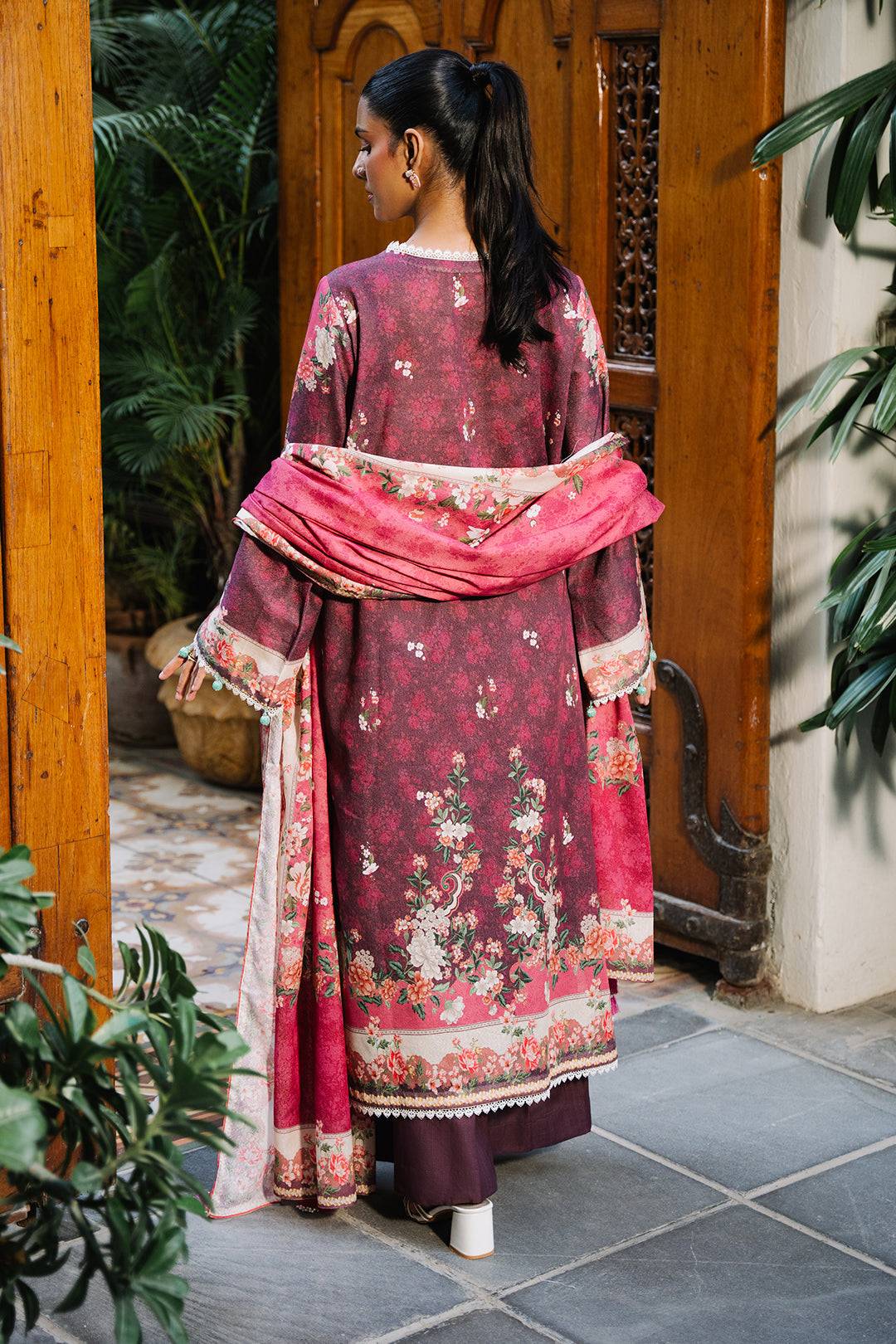 Zellbury | Unstitched 3 Piece Karandi | Shirt Shalwar Dupatta - 0301 by Maria Faisal - Registered Vendor of : Zellbury Women - type : Essential Unstitched - 100% original wedding dresses