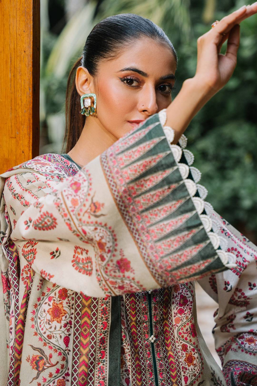 Zellbury | Unstitched 3 Piece Karandi | Shirt Shalwar Dupatta - 0302 by Maria Faisal - Registered Vendor of : Zellbury Women - type : Essential Unstitched - 100% original wedding dresses