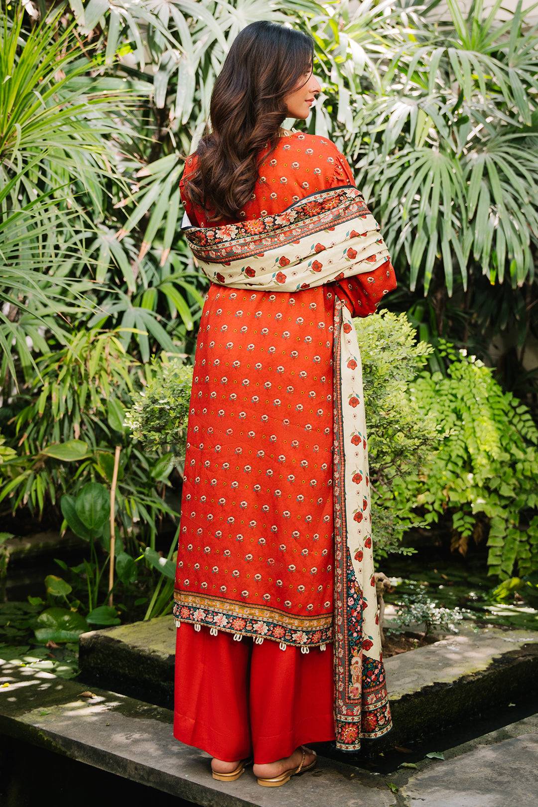 Zellbury | Unstitched 3 Piece Cotail | Shirt Shalwar Dupatta - 0307 by Maria Faisal - Registered Vendor of : Zellbury Women - type : Essential Unstitched - 100% original wedding dresses