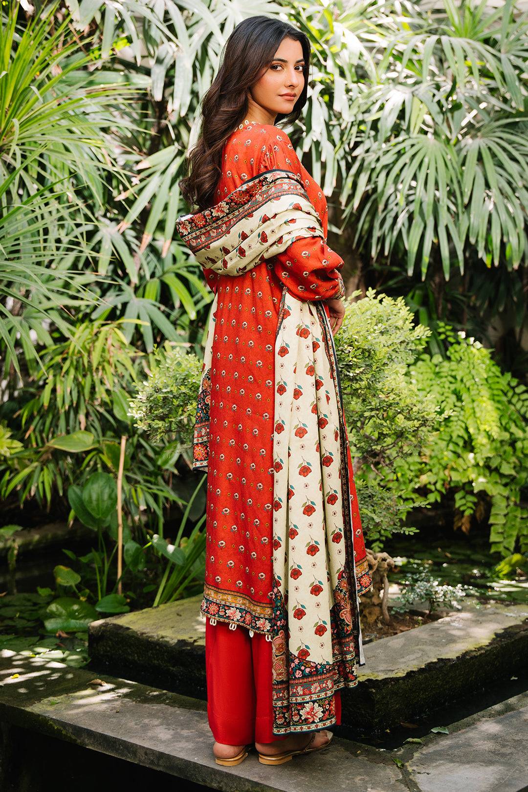 Zellbury | Unstitched 3 Piece Cotail | Shirt Shalwar Dupatta - 0307 by Maria Faisal - Registered Vendor of : Zellbury Women - type : Essential Unstitched - 100% original wedding dresses