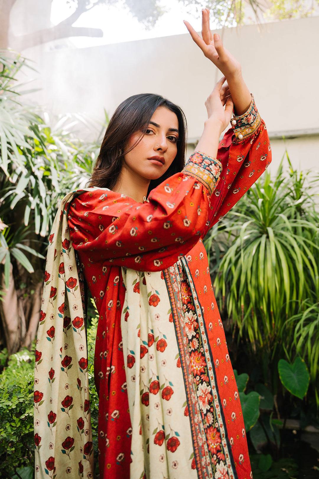 Zellbury | Unstitched 3 Piece Cotail | Shirt Shalwar Dupatta - 0307 by Maria Faisal - Registered Vendor of : Zellbury Women - type : Essential Unstitched - 100% original wedding dresses