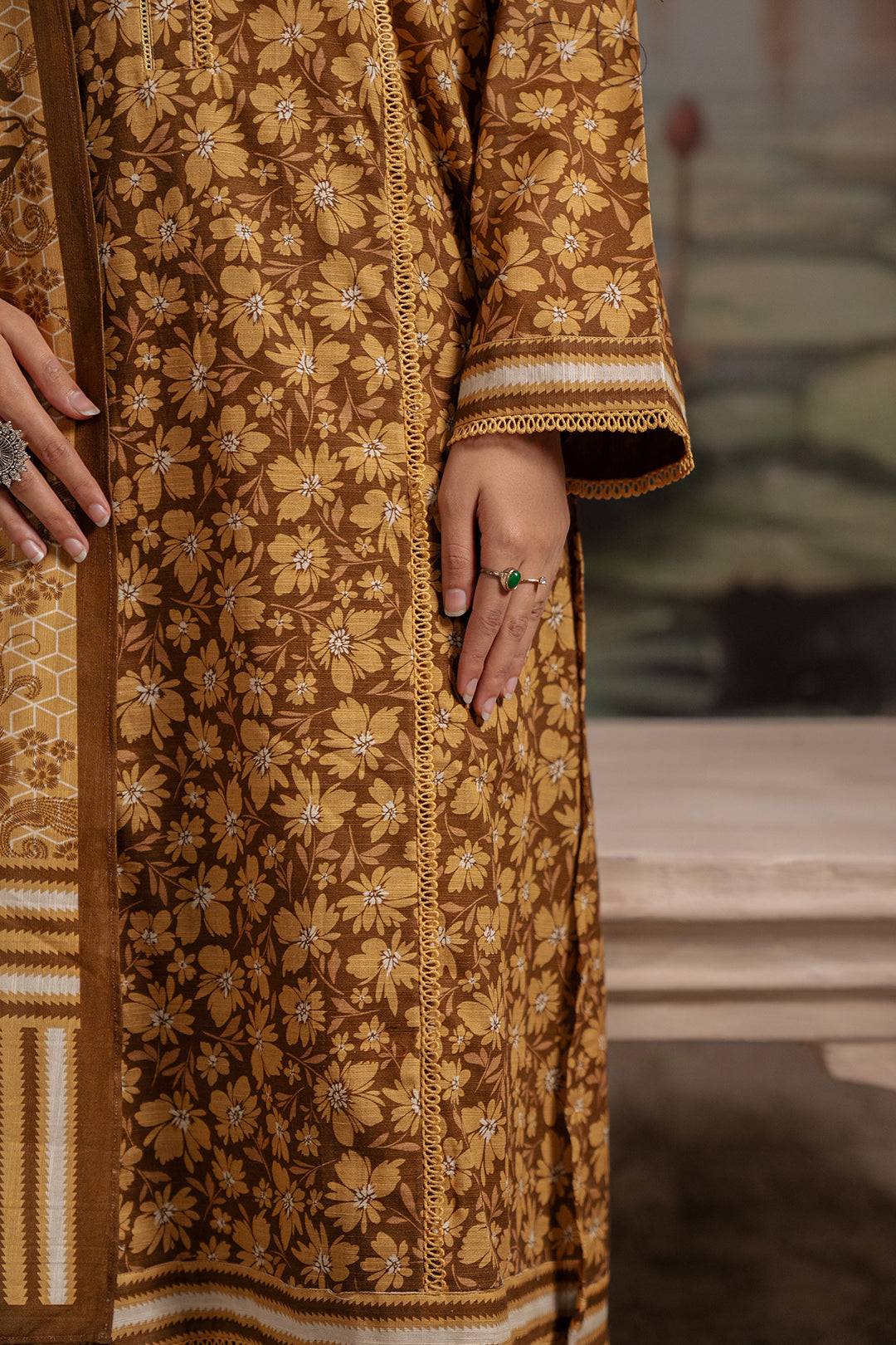 Zellbury | Unstitched 3 Piece Khaddar | Shirt Shalwar Dupatta - 0362 by Maria Faisal - Registered Vendor of : Zellbury Women - type : Essential Unstitched - 100% original wedding dresses