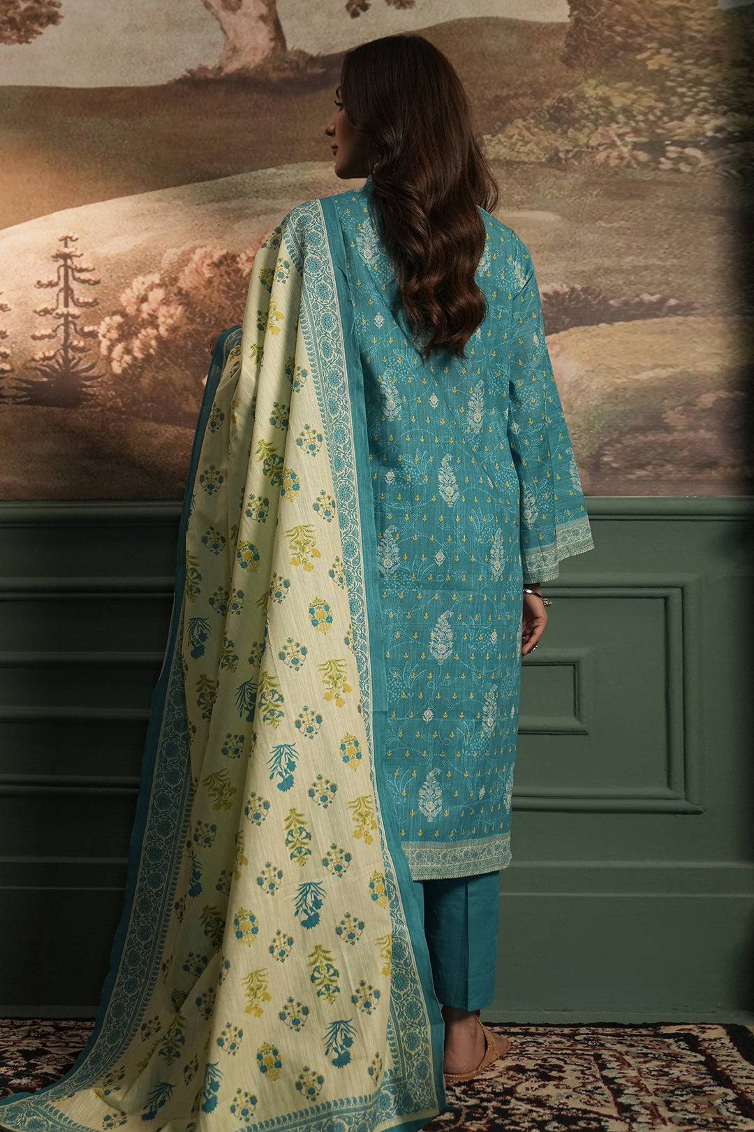 Zellbury | Unstitched 3 Piece Khaddar | Shirt Shalwar Dupatta - 0364 by Maria Faisal - Registered Vendor of : Zellbury Women - type : Essential Unstitched - 100% original wedding dresses