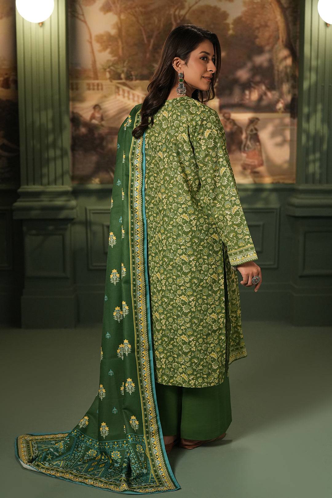 Zellbury | Unstitched 3 Piece Khaddar | Shirt Shalwar Shawl - 0384 by Maria Faisal - Registered Vendor of : Zellbury Women - type : Essential Unstitched - 100% original wedding dresses