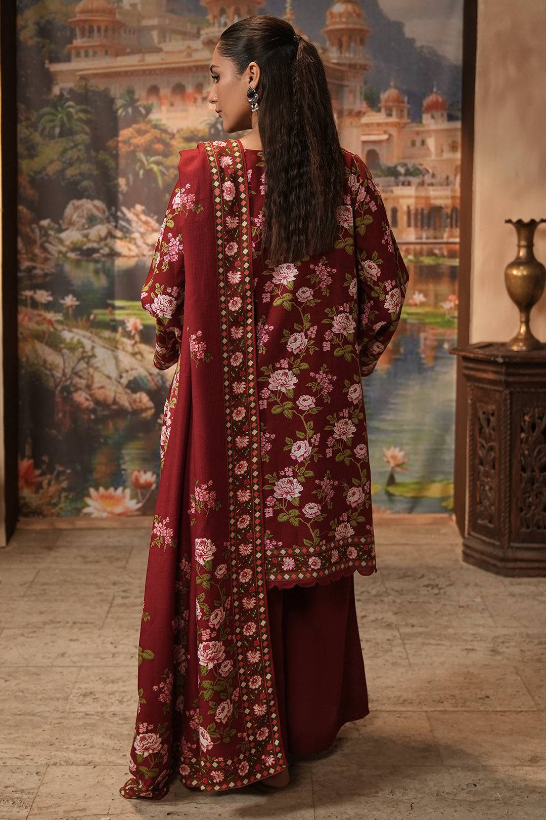 Zellbury | Unstitched 3 Piece Khaddar | Shirt Shalwar Shawl - 0389 by Maria Faisal - Registered Vendor of : Zellbury Women - type : Essential Unstitched - 100% original wedding dresses