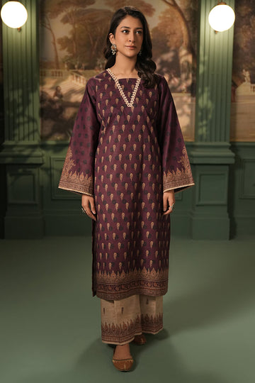 Zellbury | Unstitched 3 Piece Khaddar | Shirt Shalwar Dupatta - 0396 - Designer Dress with Intricate embroidery and embellishments. Shop elegent wedding dress at Maria Faisal.