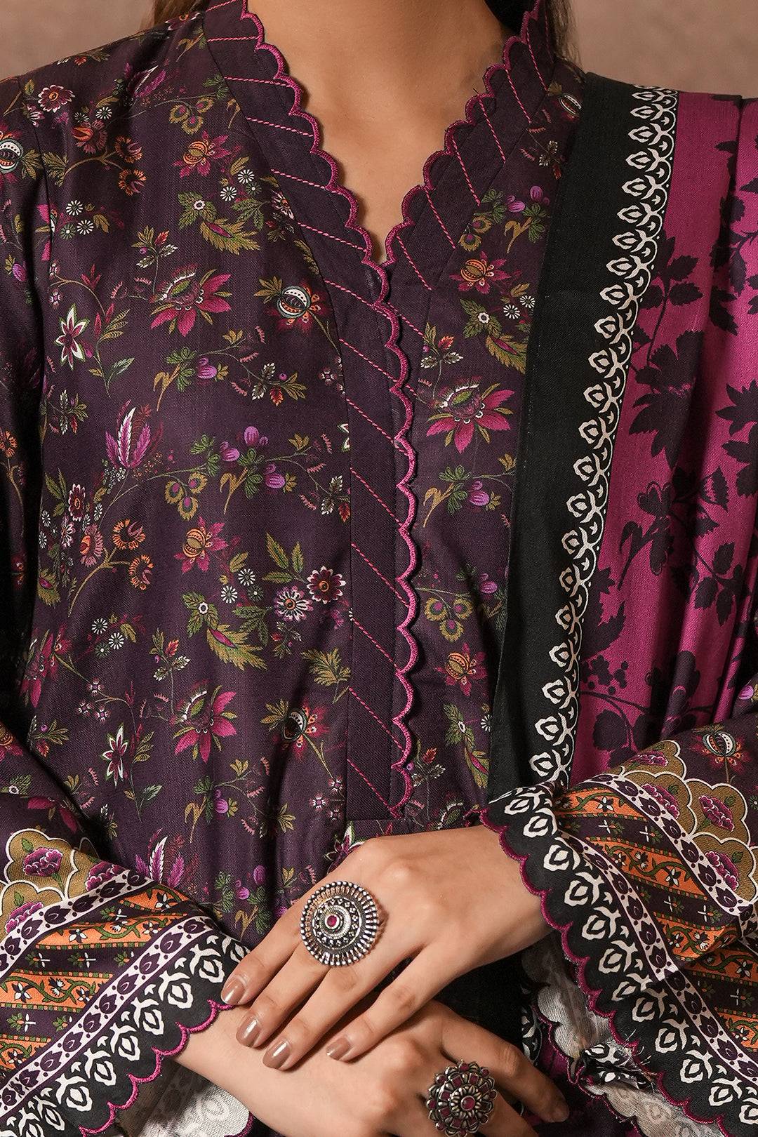Zellbury | Unstitched 3 Piece Cotail | Shirt Shalwar Dupatta - 0399 by Maria Faisal - Registered Vendor of : Zellbury Women - type : Essential Unstitched - 100% original wedding dresses