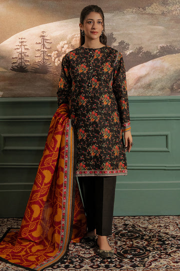 Zellbury | Unstitched 3 Piece Khaddar | Shirt Shalwar Dupatta - 0447 - Designer Dress with Intricate embroidery and embellishments. Shop elegent wedding dress at Maria Faisal.