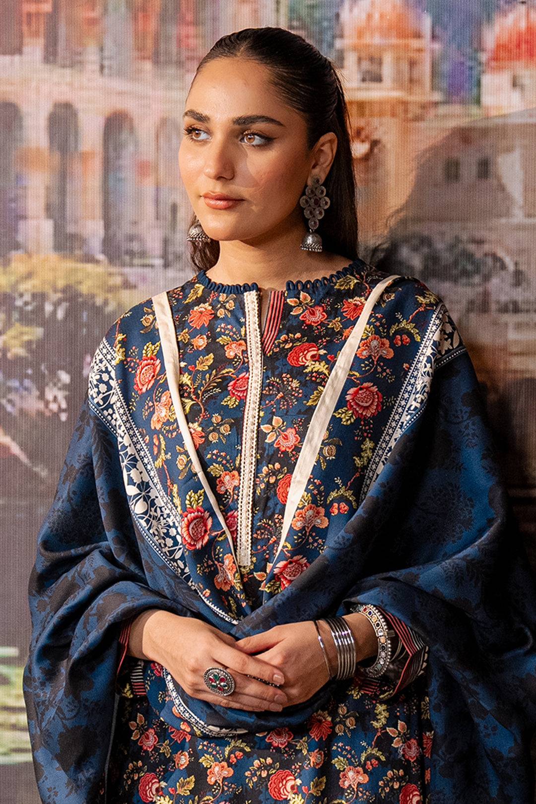 Zellbury | Unstitched 3 Piece Cotail | Shirt Shalwar Dupatta - 0470 by Maria Faisal - Registered Vendor of : Zellbury Women - type : Essential Unstitched - 100% original wedding dresses