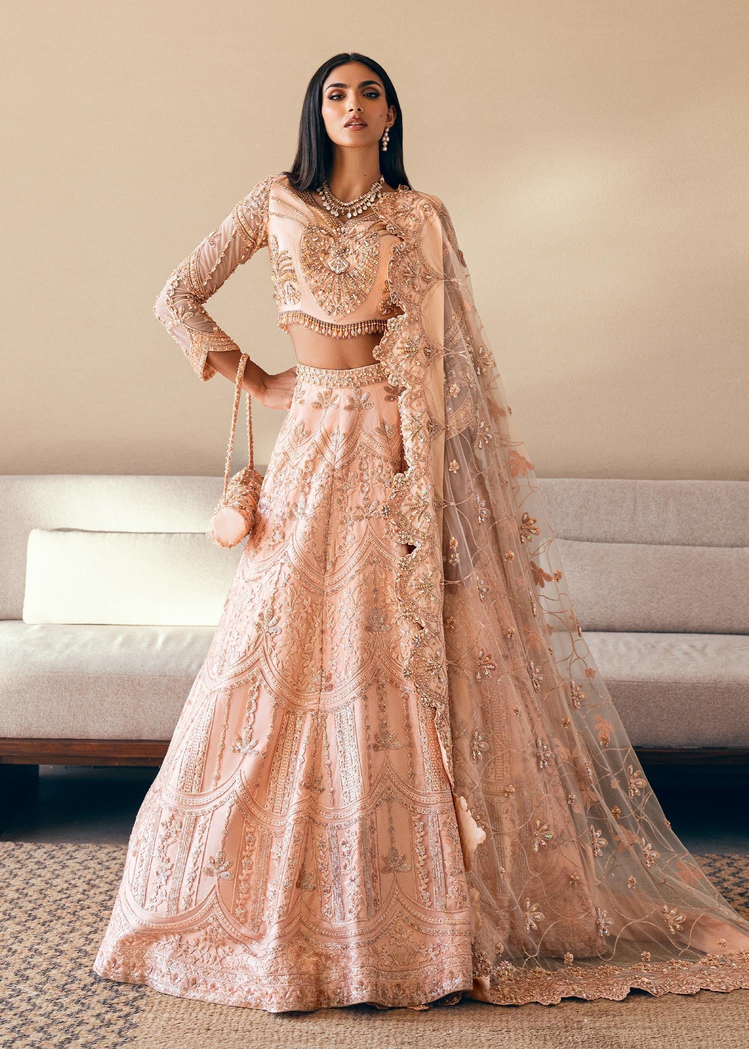 Waqas Shah | Amariage Luxury Formals | Coral Bliss - Ladies Clothes - Maria Faisal