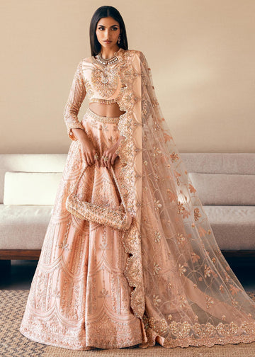 Waqas Shah | Amariage Luxury Formals | Coral Bliss - Designer Dress with Intricate embroidery and embellishments. Shop elegent wedding dress at Maria Faisal.