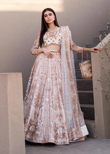Waqas Shah | Amariage Luxury Formals | Mystic Rose - Designer Dress with Intricate embroidery and embellishments. Shop elegent wedding dress at Maria Faisal.