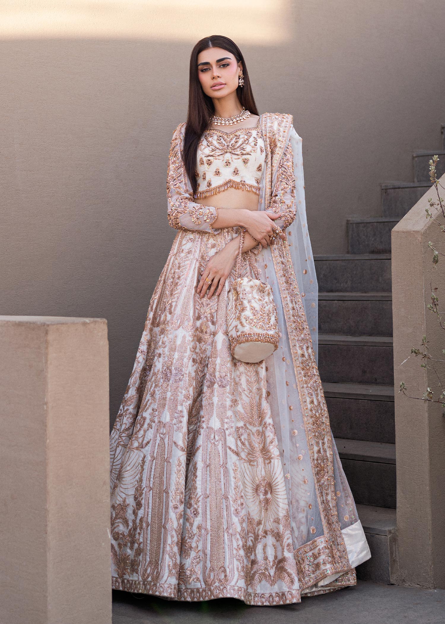 Waqas Shah | Amariage Luxury Formals | Mystic Rose - Ladies Clothes - Maria Faisal