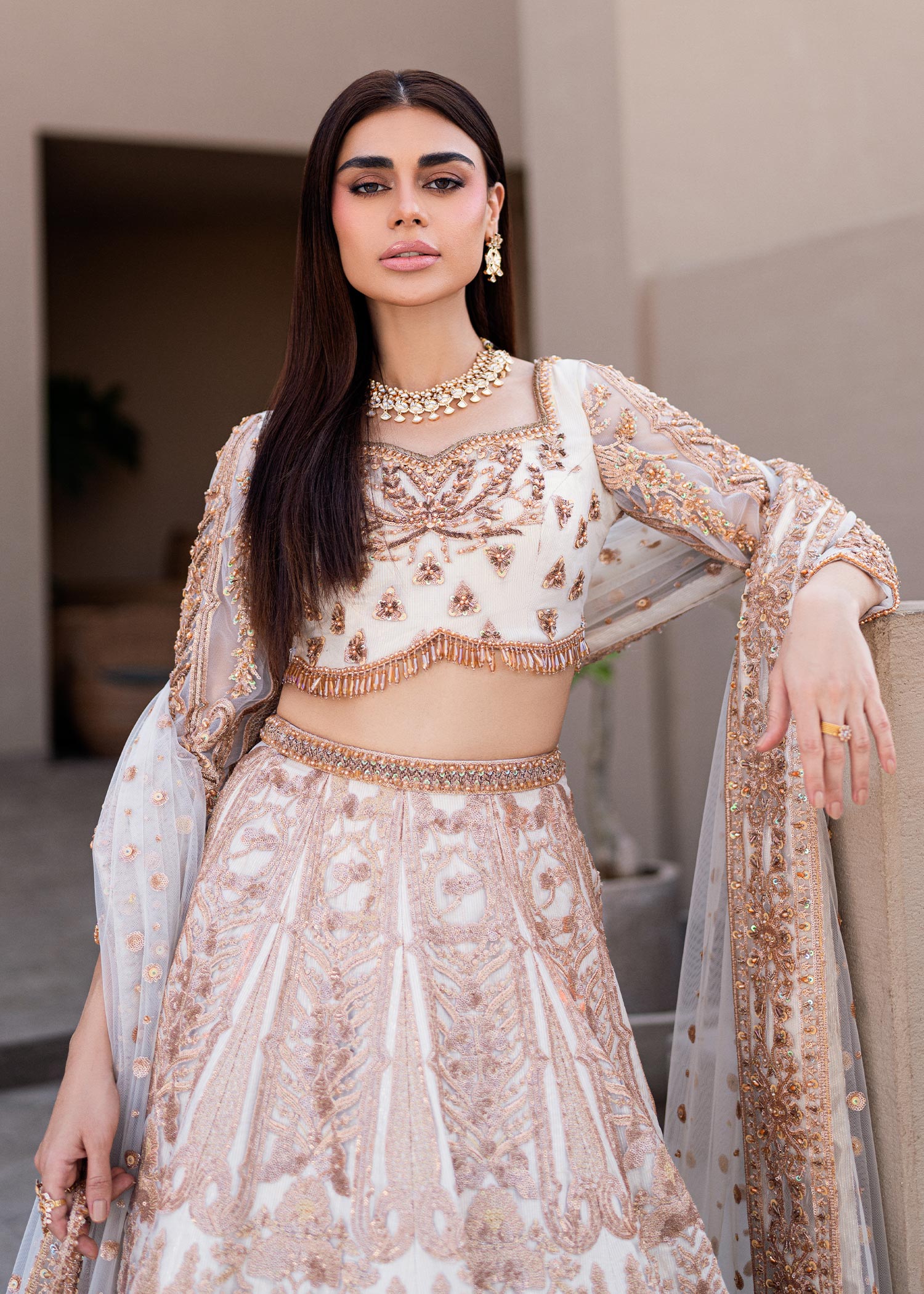 Waqas Shah | Amariage Luxury Formals | Mystic Rose - Ladies Clothes - Maria Faisal