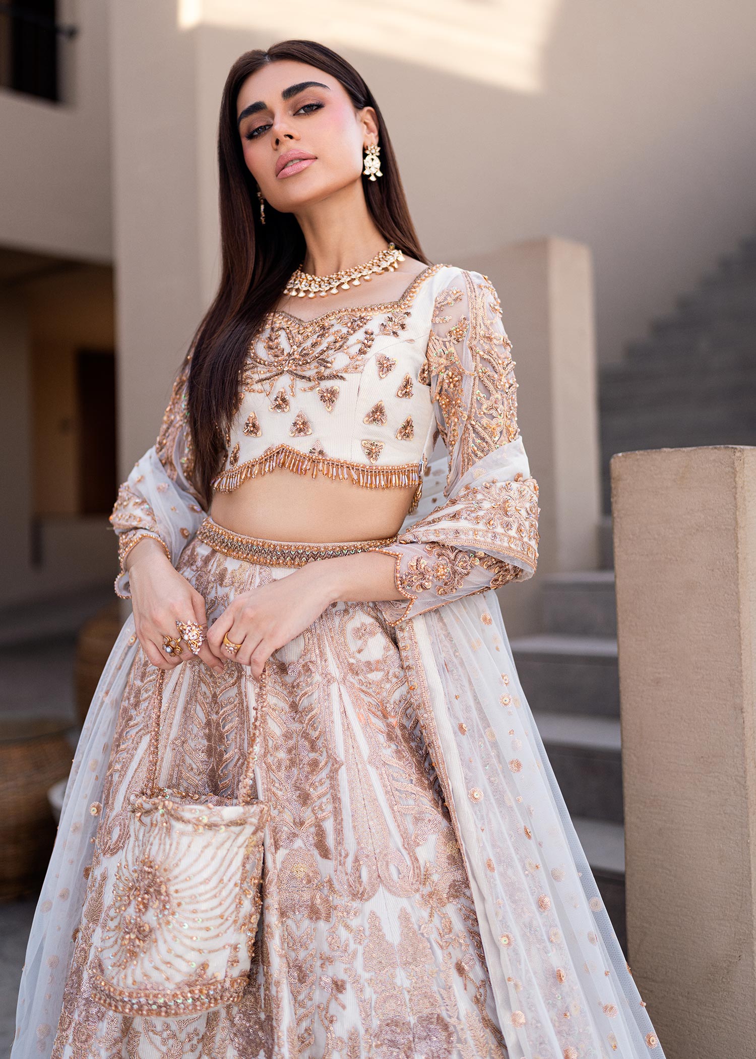 Waqas Shah | Amariage Luxury Formals | Mystic Rose - Ladies Clothes - Maria Faisal