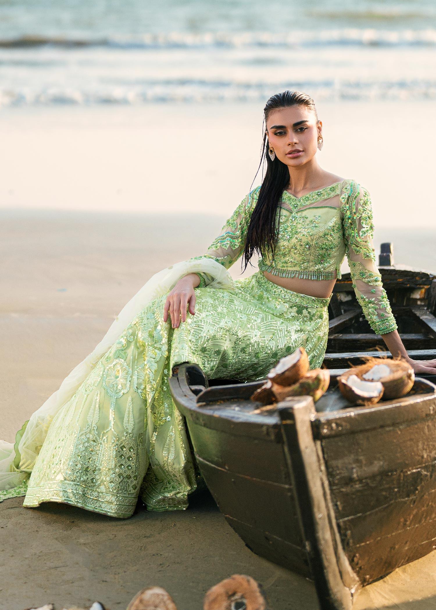Waqas Shah | Amariage Luxury Formals | Mint Bloom - Ladies Clothes - Maria Faisal