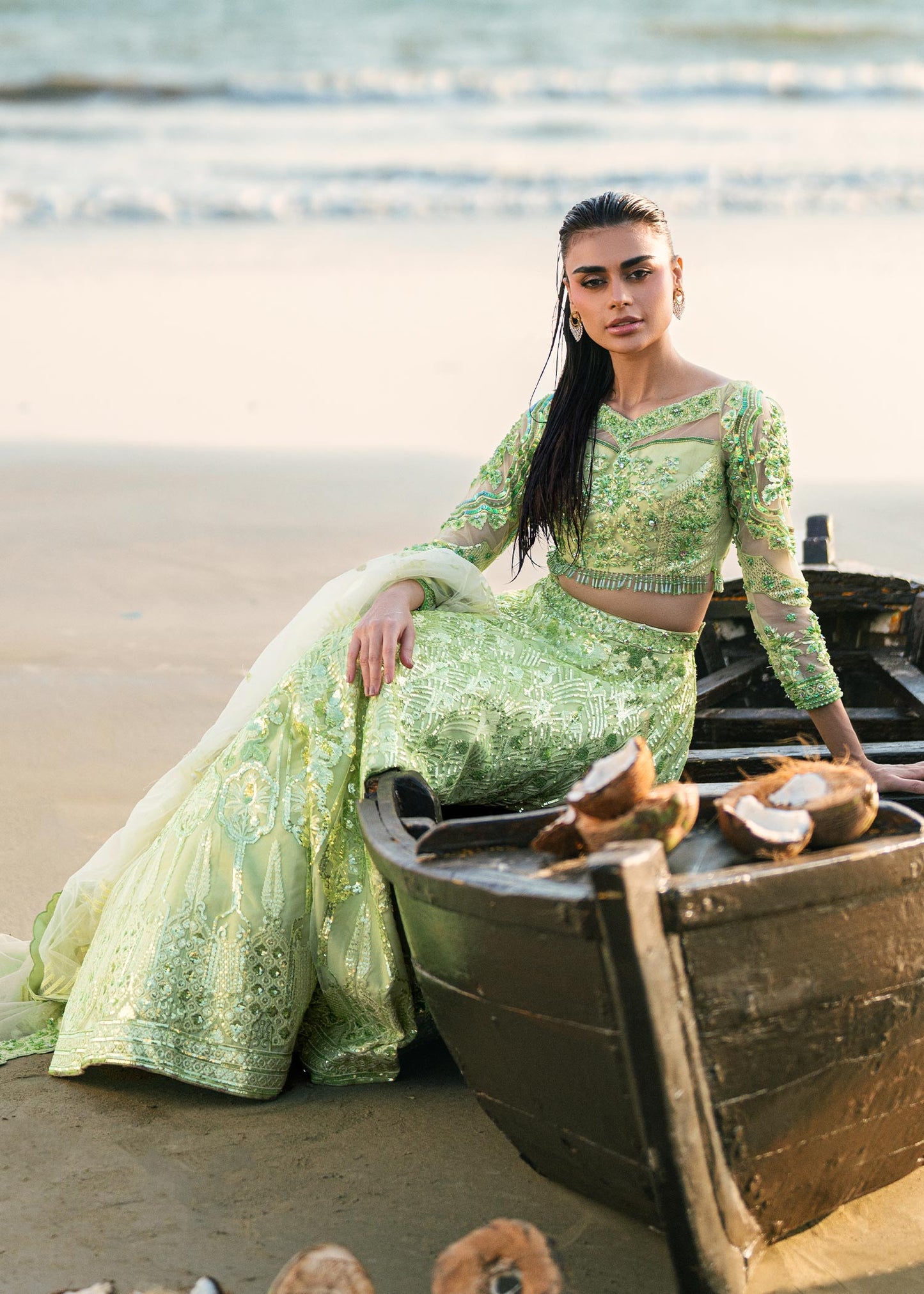 Waqas Shah | Amariage Luxury Formals | Mint Bloom - Ladies Clothes - Maria Faisal